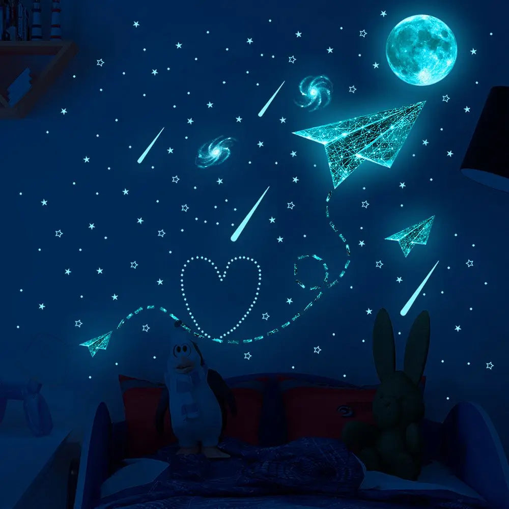 Luminous Moon 3D Wall Stickers 🌙✨ – Świecące w Ciemności Naklejki na Ścianę z Kosmicznym Motywem! 🚀🌌