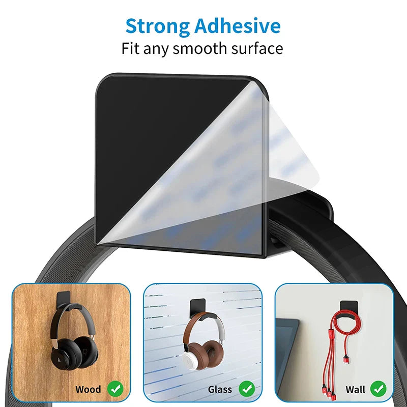 Plastic Headphone Stand 🎧✨ – Stojak na Słuchawki z Funkcją Oszczędzania Miejsca! 🚀🖥️