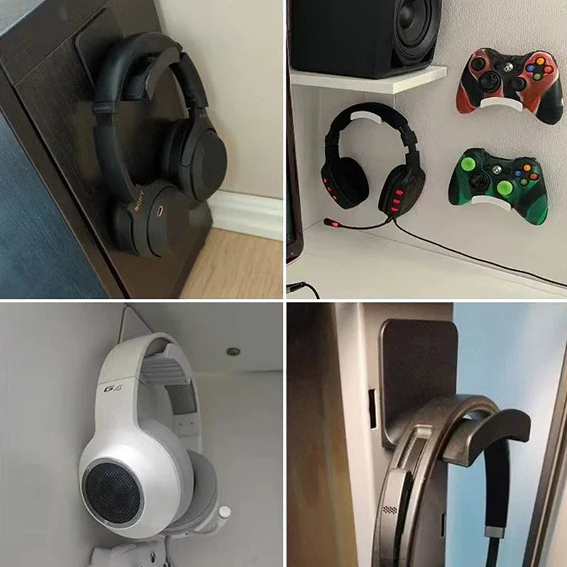 Plastic Headphone Stand 🎧✨ – Stojak na Słuchawki z Funkcją Oszczędzania Miejsca! 🚀🖥️